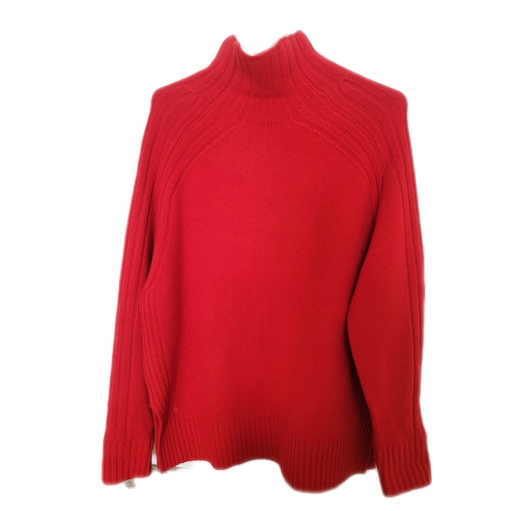 Polo Ralph Lauren x Friends Ribbed Turtleneck Sweater Wool Cashmere Red  large